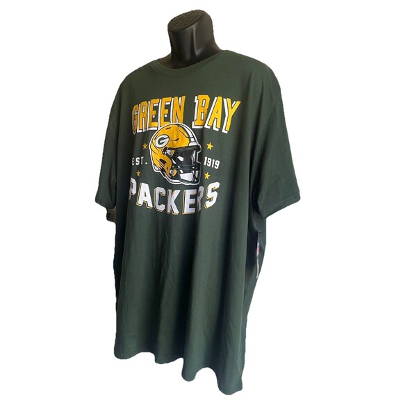 Vintage NFL Champion Helmet Green Bay Graphic Packers T-Shirt Men’s Size 4XL NWT - Picture 3 of 10